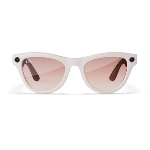 Ray-Ban Meta Skyler glasses with Meta AI, Audio, Photo, Video Compatibility - Pink Lenses - Shiny Chalky Gray BUY ONLINE