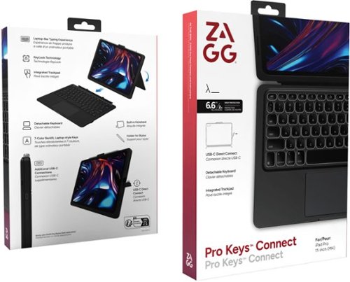 ZAGG Pro Keys 2 Connect Apple iPad Pro 11, (M5) 11 2025 - Black BUY IN AUSTRALIA