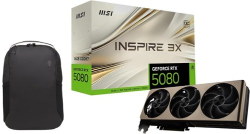 MSI Inspire RTX 5080 16GB GDDR7 3X OC GPU, Triple Fan, PCIe 5.0