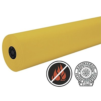 Southwest School Supply - Flame Retardant Art Rolls 36X1000, 40# (5550GD) - Gold