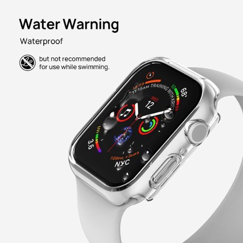 Sodi 2 Pack Hard PC Case with 9H Hardness Tempered Glass Screen Protector Compatible with Apple Watch Series 9/8/7 41mm - Clear WHERE TO BUY