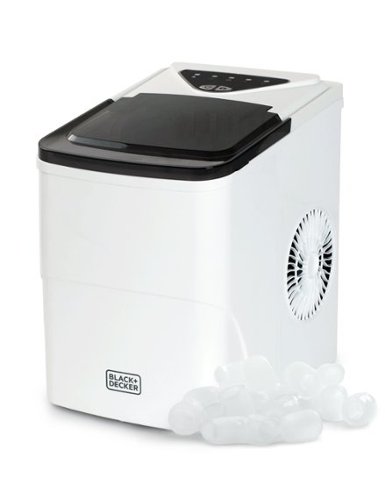Black+Decker - 26 Lb. lb. Daily Production Ice Maker - White-Front_Standard 