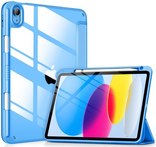 DTTO - Case for iPad (A16) 11-inch 2025 and iPad 10th Generation 10.9 Inch 2022, Clear Back and TPU Shockproof Frame Cover - Azure-Front_Standard 