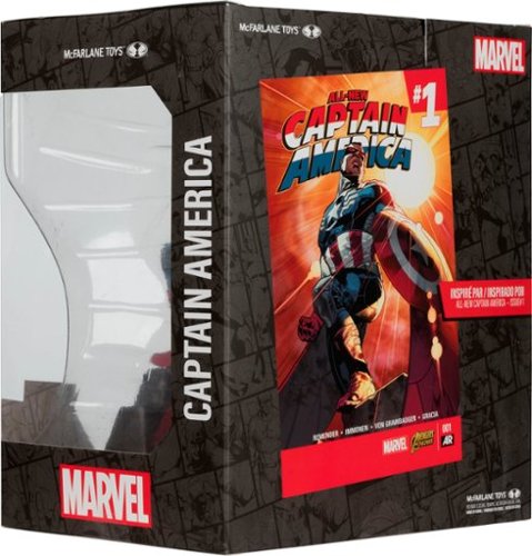 McFarlane Toys Marvel Captain America 1:10th Scale Collectible with Scene (All-New Captain America #1) SHOP ONLINE