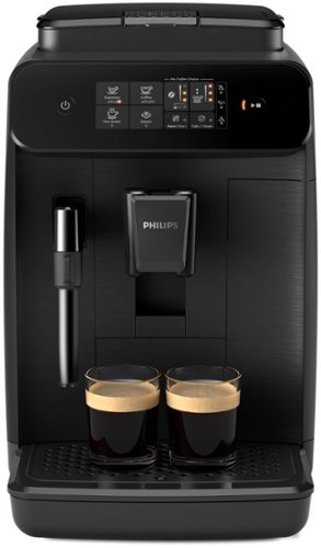 Philips - 800 Series Fully Automatic Espresso Machine with Milk Frother - Black-Front_Standard 