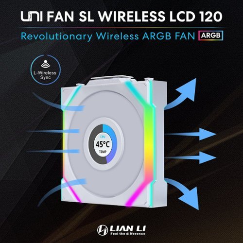 Lian Li UNI FAN SL Wireless LCD 120 White 12SLLCD1W3W - Best Buy