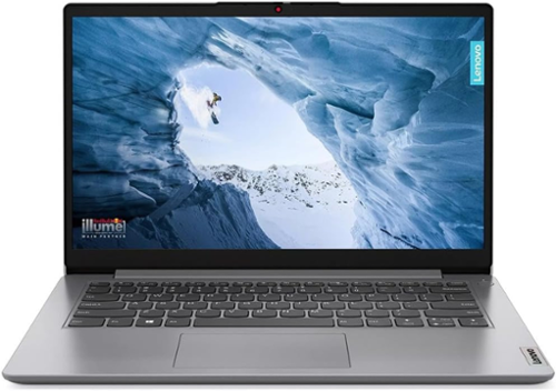 Lenovo - IdeaPad 1 14IAU7 14" Full HD Laptop, Intel Core i3-1215U 1.2GHz, 8GB RAM, 256GB SSD, Windows 11 Home S Mode, Clou - Storm Grey-Front_Standard 