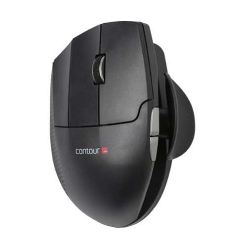 Contour Design - Unimouse Ergonomic Wired Mouse for Left-Handed - Black