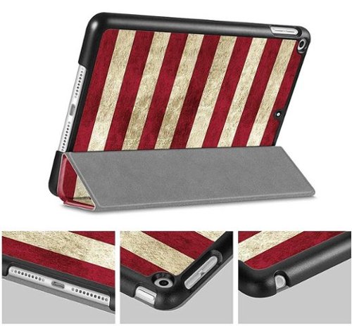 SaharaCase Folio Case for Apple iPad 10.2 (8th Generation 2020) and (9th Generation 2021) - Red/White/Blue GLOBAL SHIPPING