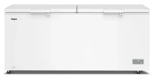 Front. Whirlpool - Whirlpool 22 cu. ft. Convertible Freezer-to-Fridge Chest Freezer with 4 Storage Baskets - White.