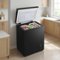 Loheer - Compact 2.5 Cu. Ft. Chest Freezer - Adjustable Thermostat, Deep Freeze to -0.4°F, Removable Basket - Black-Front_Standard