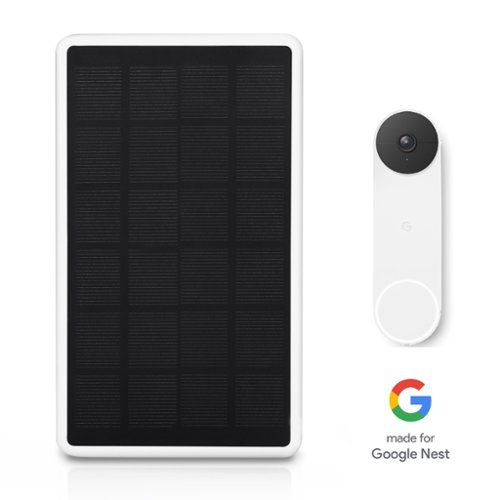 Wasserstein Mountable Solar Panel for Google Nest Doorbell (battery) - White WORLDWIDE DELIVERY