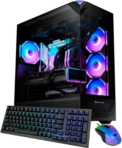 iBUYPOWER - iBUYPOWER- Element 9 Pro Black Gaming Desktop PC- Intel Ultra 7 265KF, NVIDIA GeForce RTX 5070 12GB, 32GB RAM, 2TB SSD - Black