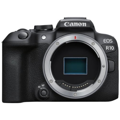 Canon - EOS R10 Body Mirrorless Camera (International Version) - Black-Front_Standard 