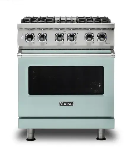 Front. Viking - 30-Inch Dual Fuel Freestanding Range - Splash.