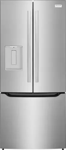 Front. Frigidaire - 20 Cu. Ft. Standard-Depth French Door Refrigerator - Smudge-Proof® Stainless Steel.