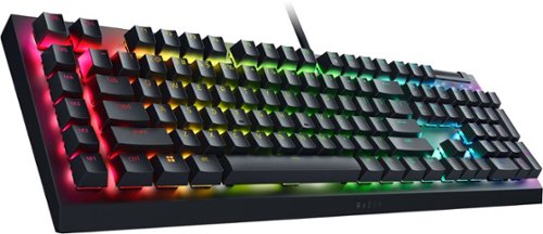 Razer BlackWidow V4 X Full Size Wired Mechanical Green Clicky Switch Gaming Keyboard with Chroma RGB Backlighting - Black SHOP ONLINE