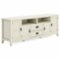 Simpli Home - Burlington SOLID WOOD 72 inch TV Media Stand For TVs up to 80 inches - Antique White-Front_Standard