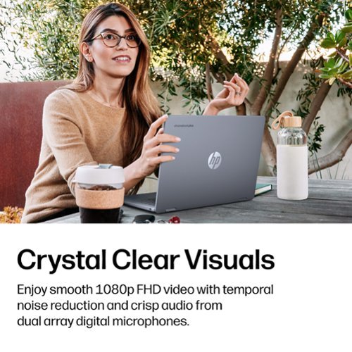 HP 14 2K Touchscreen 2-in-1 Chromebook Plus - Intel Core 3 N355 - 8GB Memory - 256GB UFS - Meteor Silver WORLDWIDE DELIVERY