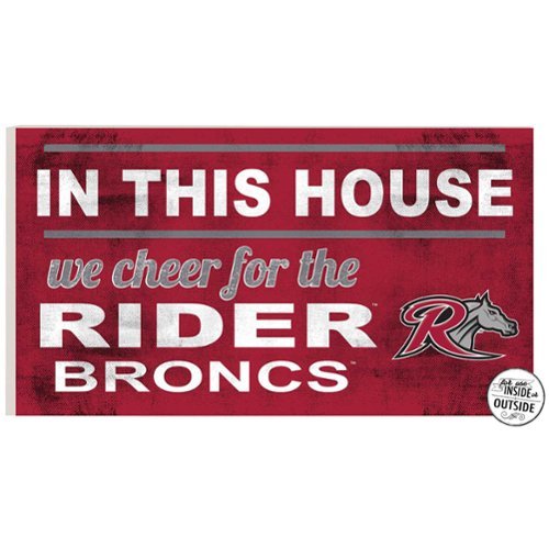 Jardine - Rider Broncs 11'' x 20'' Indoor/Outdoor In This House Sign - Maroon-Front_Standard 
