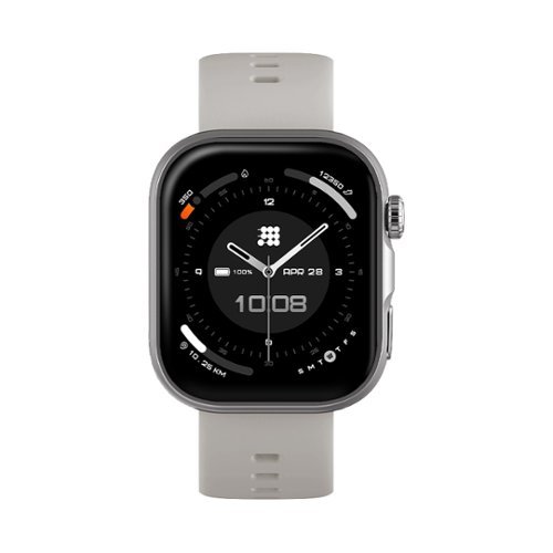 Cubitt - VIVA 2 Smartwatch / Fitness Tracker with 1.85" Touch AMOLED Screen - Gray - (2025)-Front_Standard 