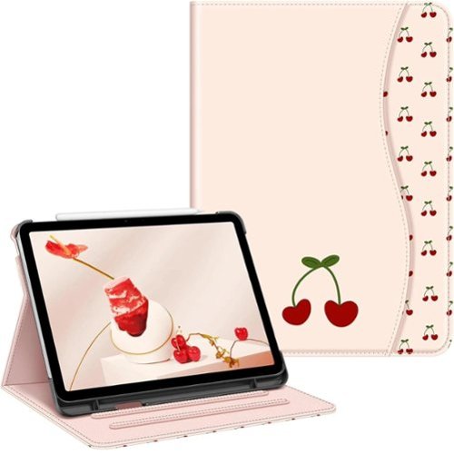 Kitcheniva - iPad Air 11 Inch M3 2025 Multi Angle Viewing Case For Air 5th 4th 10.9 Inch - Coquette Cherries-Front_Standard 