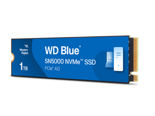 Western Digital 1TB WD Blue SN5000 NVMe SSD, PCIe Gen 4.0, up to