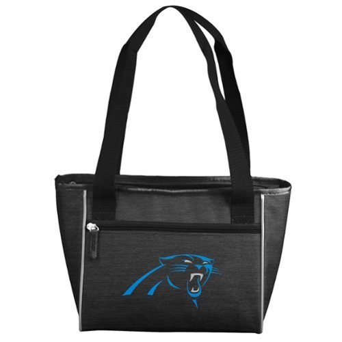 Logo Brands - Carolina Panthers Crosshatch 16-Can Cooler Tote - Multicolor-Front_Standard 
