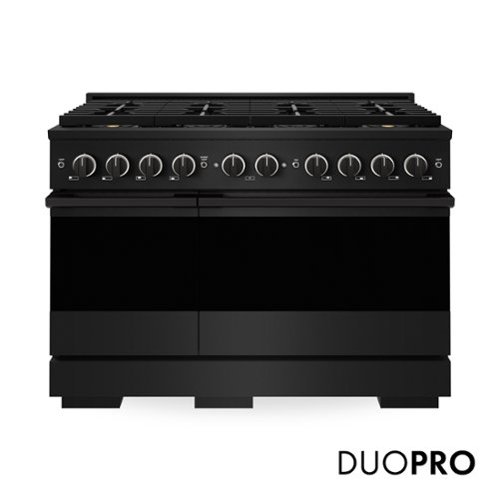 ZLINE - 48 in. 6.7 cu. ft. Double Oven Marino Freestanding Gas Range with 8 DuoPro Burners and Dual Ovens - Black Stainless Steel