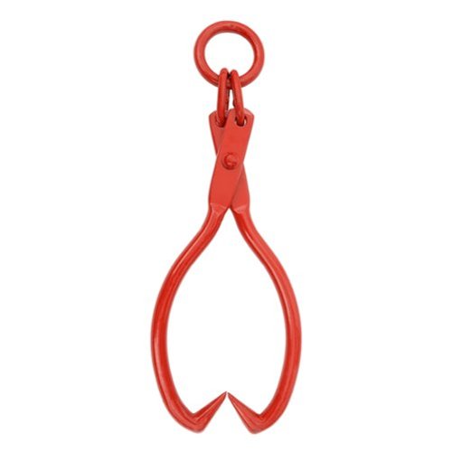 Earth Worth 25-inch Skidding Tongs with Ring, Red - Red
