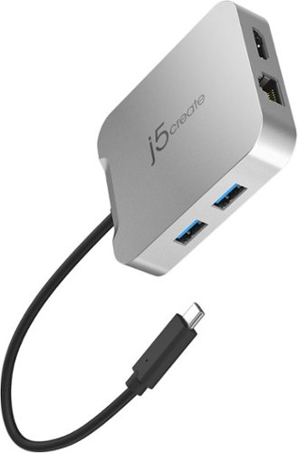j5create - 4k60 Elite USB-C PD Multi-Port Adapter - Silver