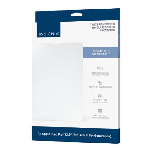 Insignia™ HD Glass Screen Protector for Apple iPad Pro 12.9 (3rd, 4th, 5th and 6th Gen) - Clear SHOP ONLINE