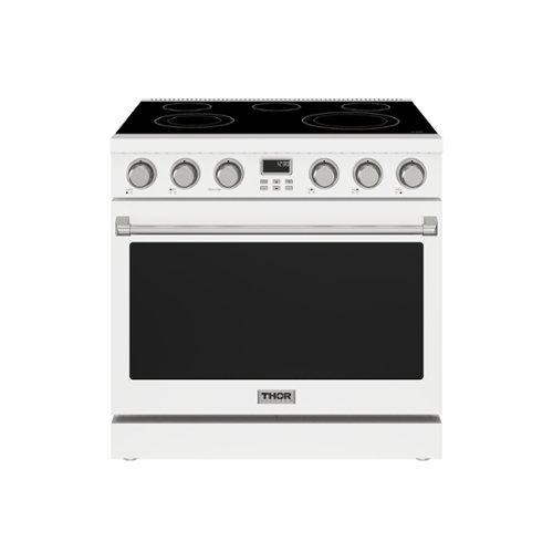 Thor Kitchen - 6.0 Cu. Ft. Freestanding Electric Convection Range - Matte White