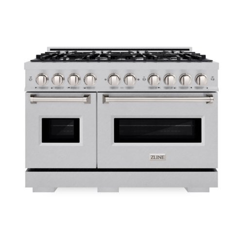 ZLINE - 48 in. Classic Double Oven Dual Fuel Range with 8 Burners (CDRS-48) - Stainless Steel-Front_Standard 