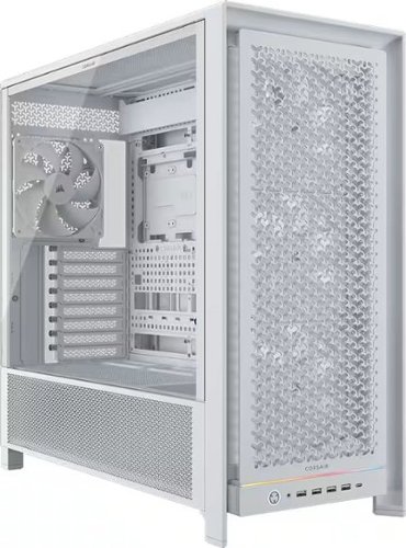 CORSAIR - 5000D RS Mid-Tower Modular PC Case - White-Front_Standard 