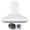 Hauslane - 30 inches - Convertible - Wall Range Hood - Matte White-Front_Standard