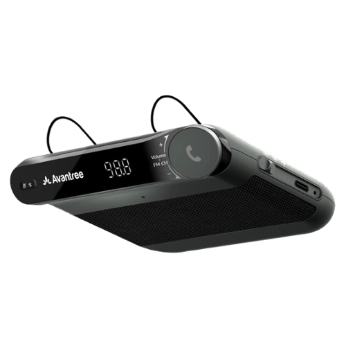 Avantree - Roadtrip - Car Bluetooth Speaker & Wireless FM Transmitter Kit 2-in-1 for Streaming Cell Phone Audio-Front_Standard 
