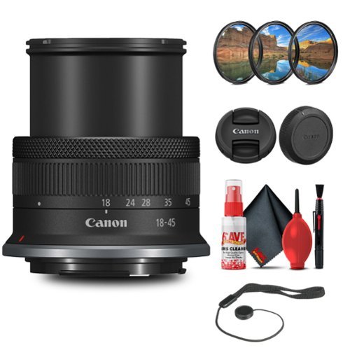 Canon RF-S 18-45mmキヤノン rf-s18-45 Canon RF S 18 45mm f/4.5 6.3 IS STM Lens with 64GB Extreme Pro