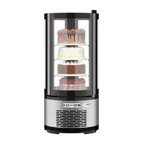 CoolMore is displayed on the machine, which is designed to keep cakes cool.