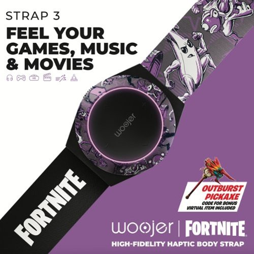 Woojer Fortnite High-Fidelity Haptic Body Strap 3  - Throwback Edition - for Games, Music, Movies, VR, and Wellness. - Purple GLOBAL SHIPPING