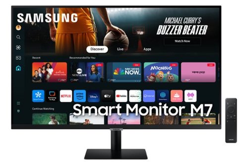 Samsung - M70D LED 4K UHD 60Hz 4ms Smart Monitor with HDR 10 (HDMI, USB)