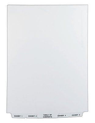 Avery - Premium Collated Legal Paper Dividers, 1-25 & Table of Content Tabs, Style, Letter Size, Bottom Tab - White-Front_Standard 