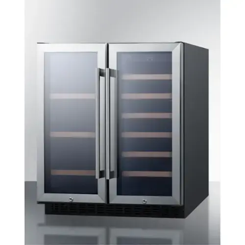Front. Summit Appliance - 30" Wide Built-In Wine/Beverage Center - Clear.