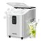 Aeitto - Ice Maker Countertop, 26lbs/24H, Auto-Cleaning, Ideal for Home Kitchen & Office - Silver-Front_Standard
