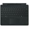 Keyboard/Cover Case Microsoft Surface Pro Tablet - Black - Glass, Alcantara Body - 9" Height x 12.3" Width x - Jet Black-Front_Standard