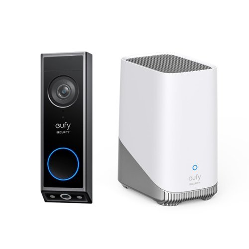 eufy - Video Doorbell E340 with HomeBase S380 (HomeBase 3) - Black-Front_Standard 