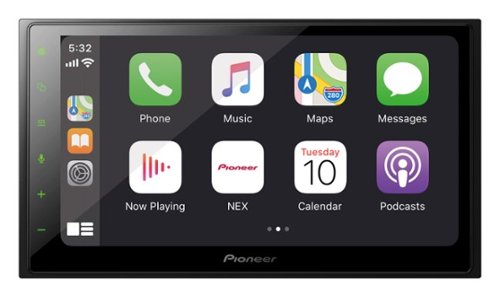 Pioneer - 6.8" Android Auto™ and Apple CarPlay® Bluetooth® Digital Media (DM) Receiver - Black-Front_Standard 