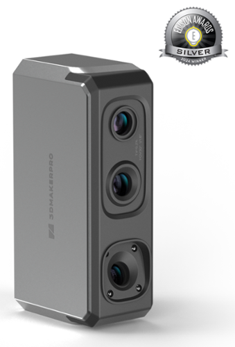 3DMakerpro - Seal 3D Handheld Scanner, Visual Tracking, 0.01mm Accuracy, 0.05mm Resolution, Anti-shake Lenses, 10FPS Frame - Black-Front_Standard 