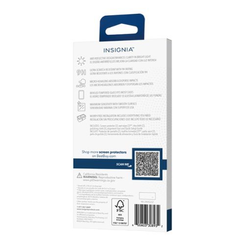 Insignia™ 2x Reinforced HD Glass Screen Protector for Samsung Galaxy S24 Ultra  (2-pack) - Clear BUY IN SAUDI ARABIA