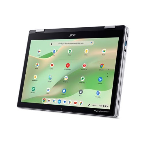 Acer Chromebook Spin 312 2-in-1 Laptop – 12.2 WUXGA Touch - Intel Core i3-N305 – 8GB LPDDR5 – 128GB eMMC - Sparkly Silver GLOBAL SHIPPING